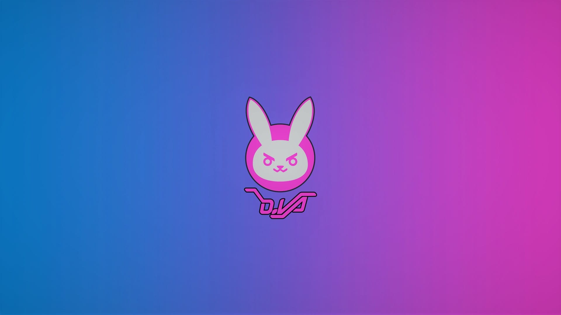 Включи bunny. Кролик дивы овервотч. Кролик Минимализм. Обои на рабочий стол d'va. Dva обои.